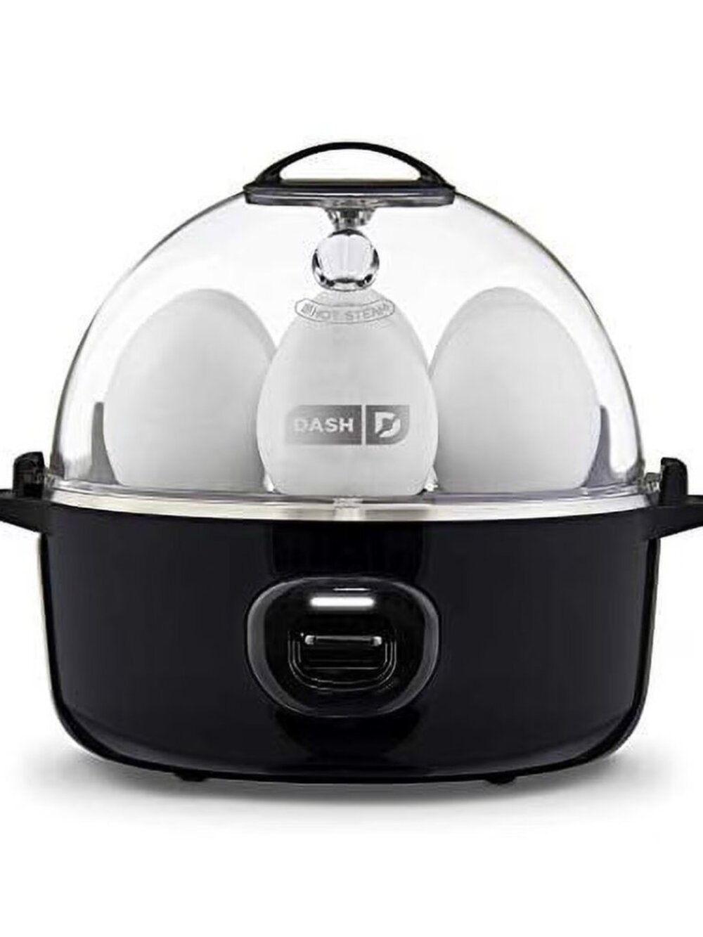 DASH Express Egg Cooker Black Electric Egg Boiler Omelet Maker Compact Kitchen